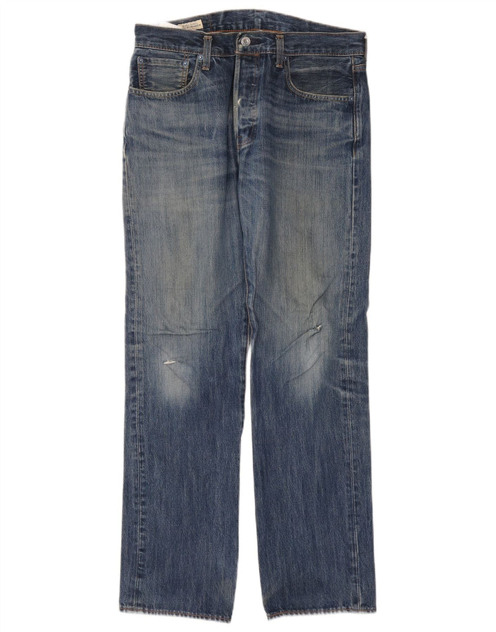 Мужские прямые джинсы Levi's 501 W32 L32 синие, хлопок