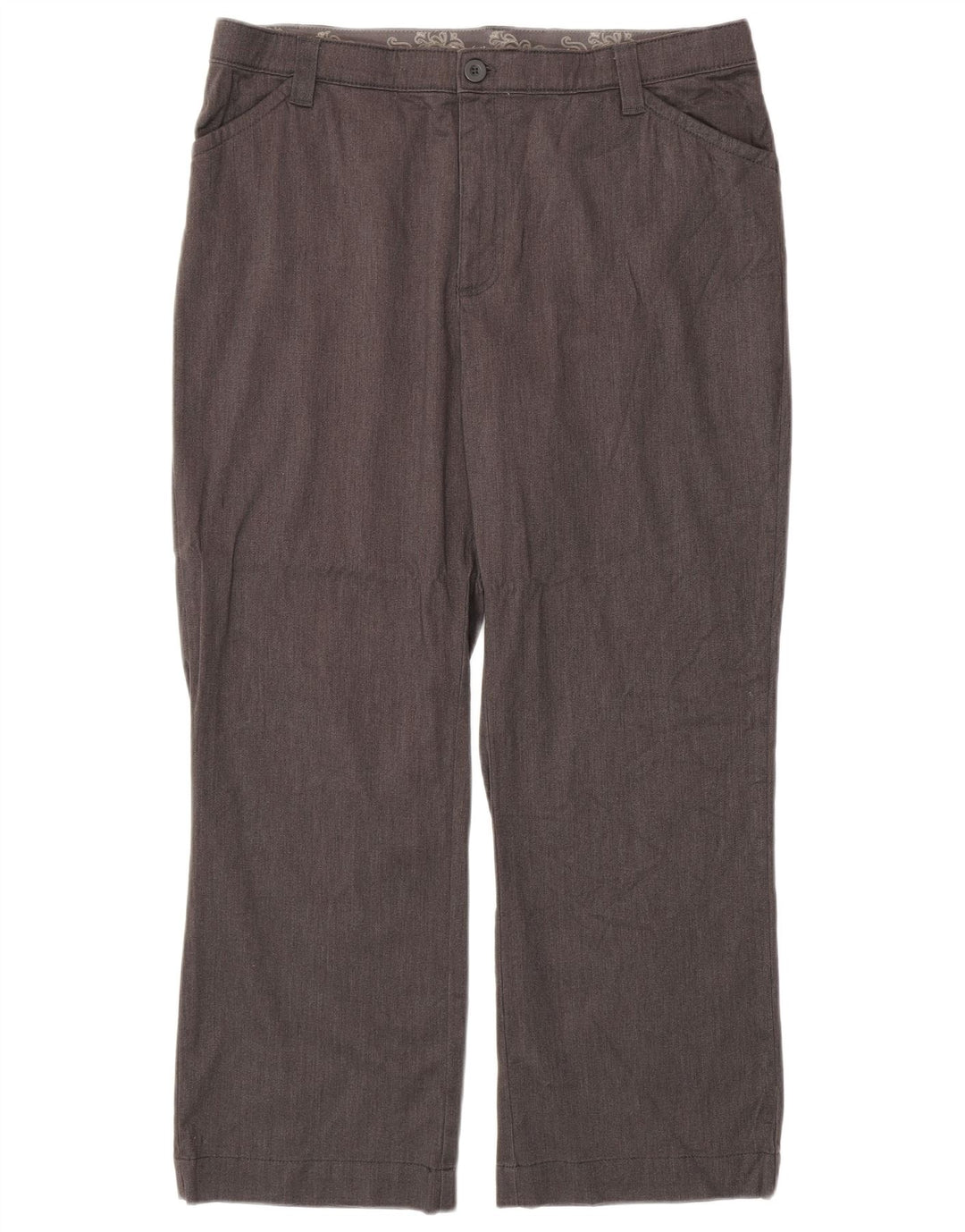 Женские прямые повседневные брюки LEE с высокой талией, США 18, 2XL, W38 L29, серые