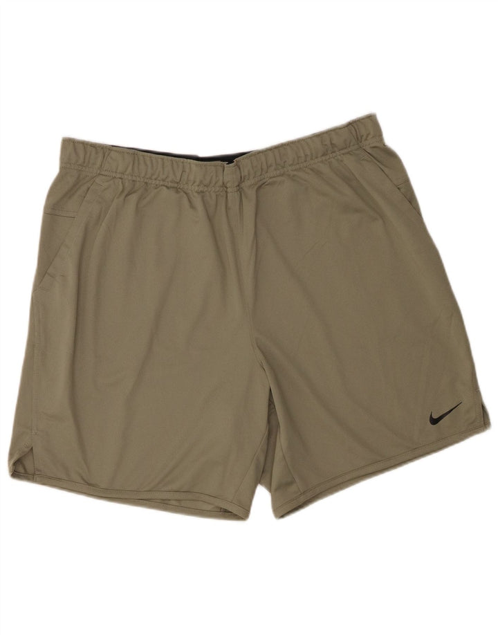 Мужские спортивные шорты Nike Dri Fit XL, хаки, полиэстер
