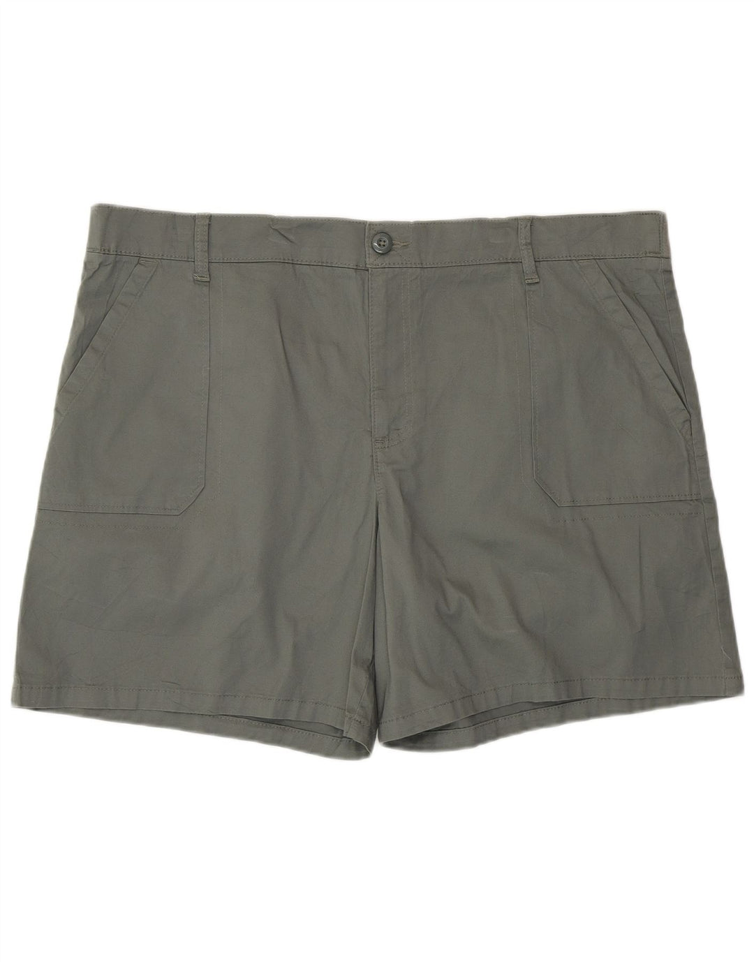 LEE Womens Chino Shorts US 22 2XL W44 Grey Cotton