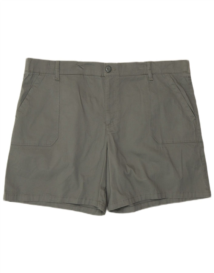 LEE Womens Chino Shorts US 22 2XL W44 Grey Cotton