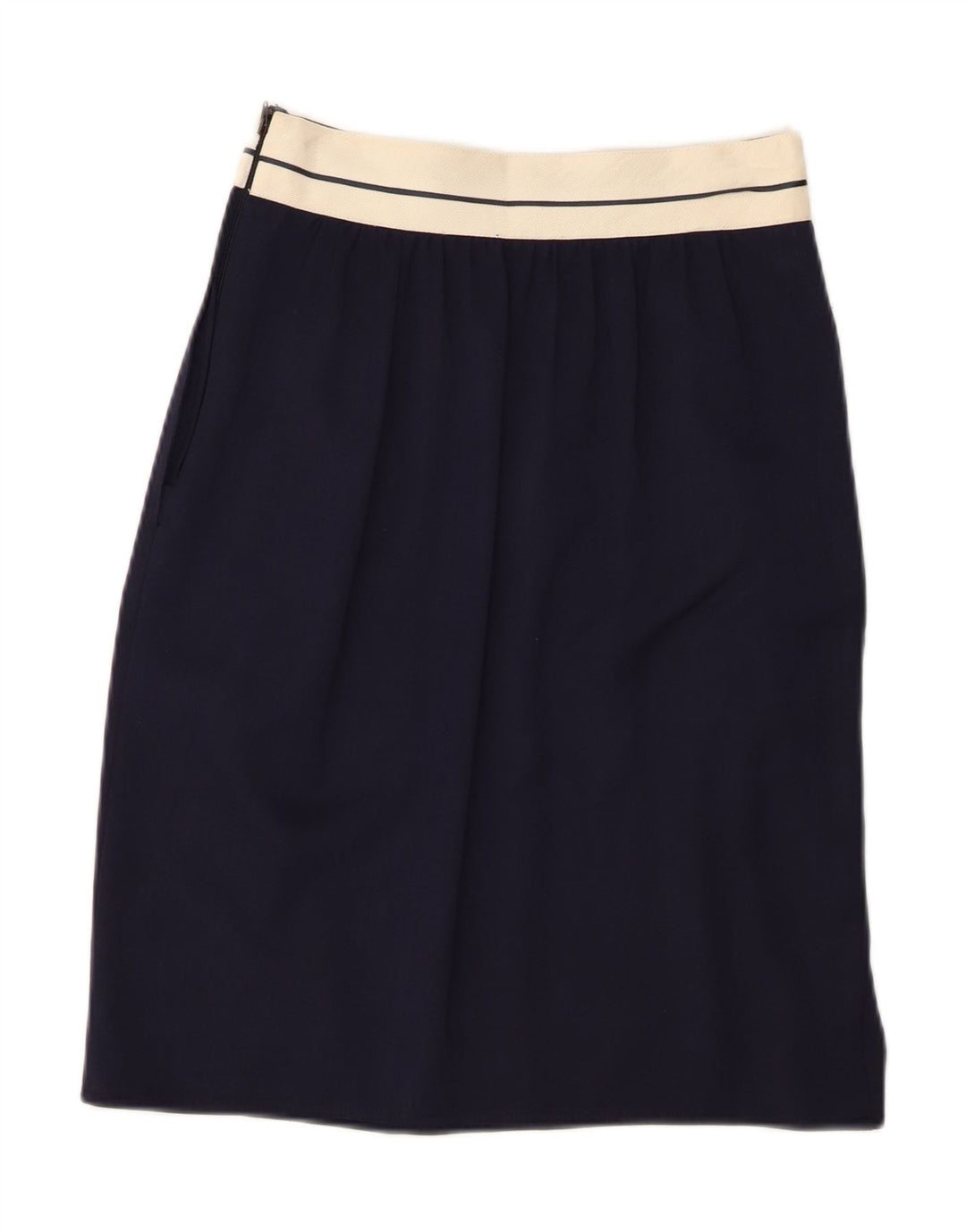 Женская прямая юбка Ferretti Studio UK 12 Medium W26 Темно-синий вискоза