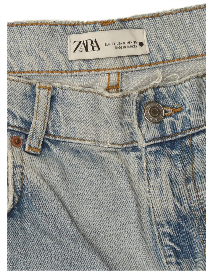Женские свободные джинсы Zara EU 38, маленькие W28 L26, синие