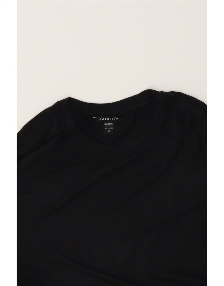 ATHLETA Womens Sweatshirt Jumper UK 14 Medium Black Modal Vintage Athleta and Second-Hand Athleta from Messina Hembry 