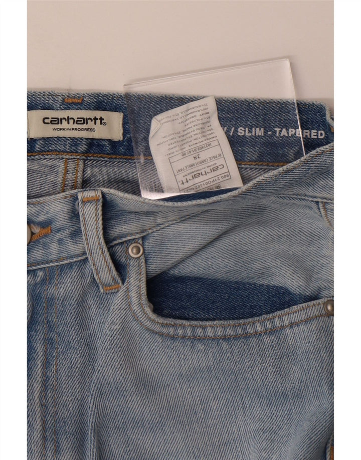 Женские узкие зауженные джинсы Carhartt W28 L28, синий хлопок