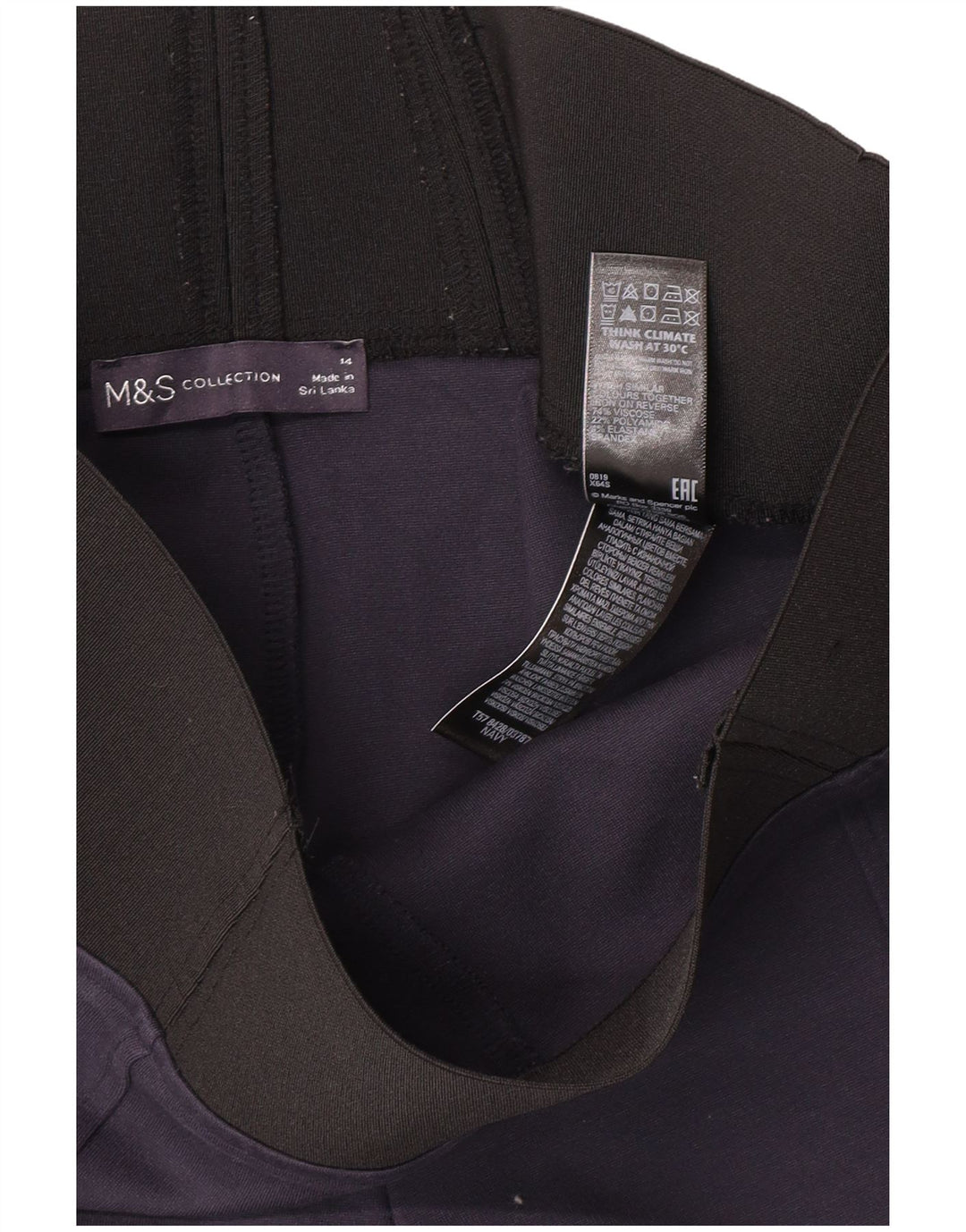 Женские леггинсы Marks & Spencer UK 14, средний темно-синий, вискоза