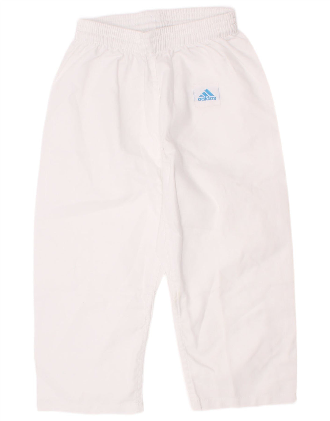 Укороченные спортивные брюки Adidas для мальчиков 7-8 лет, белый полиэстер
