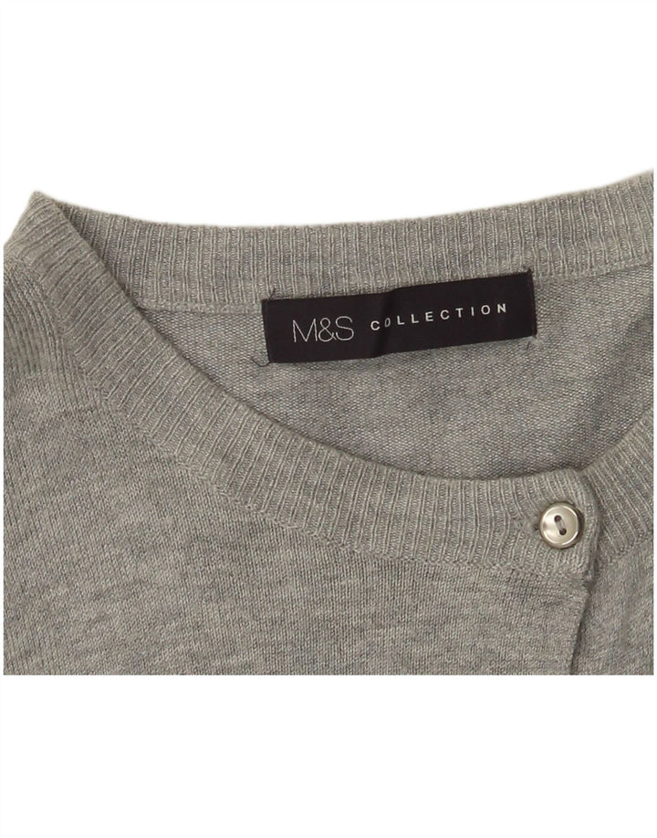 Женский кардиган Marks & Spencer UK 10, маленький серый
