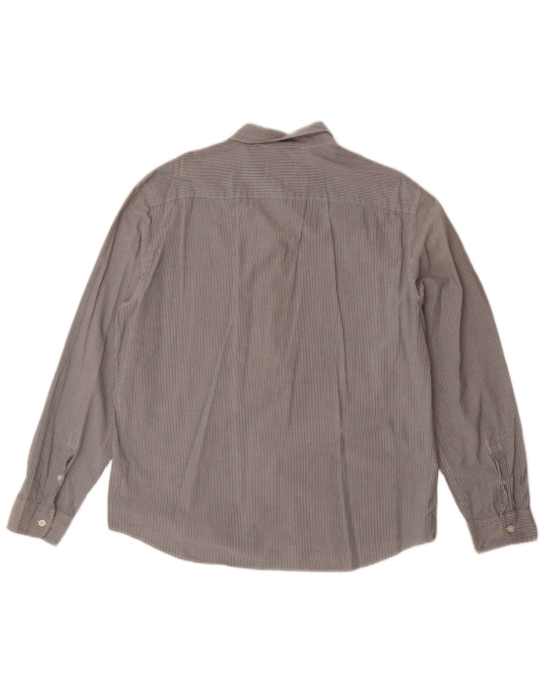 Мужская рубашка приталенного кроя JACK WILLS XL, серая, хлопковая в тонкую полоску