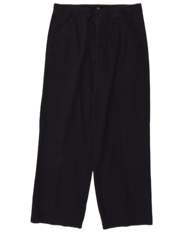 Женские прямые костюмные брюки цвета хаки Lee, США 8, средние W30 L28, темно-синие