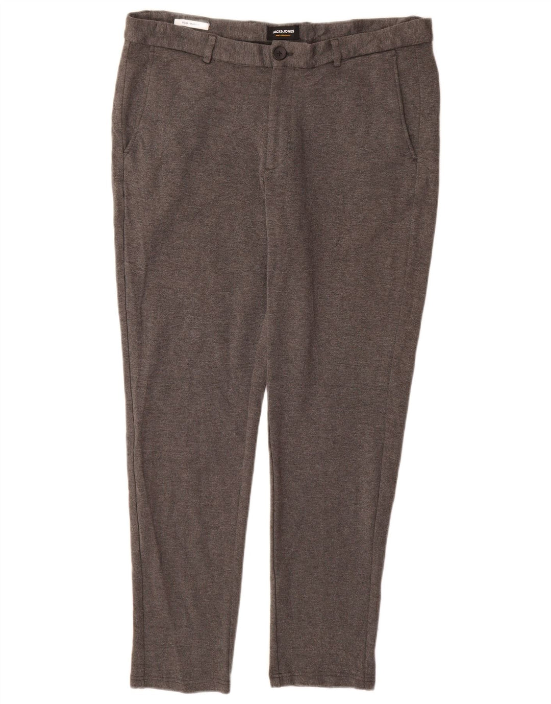 JACK & JONES Мужские брюки-чиносы Marco Slim W36 L32 Серые вискозы