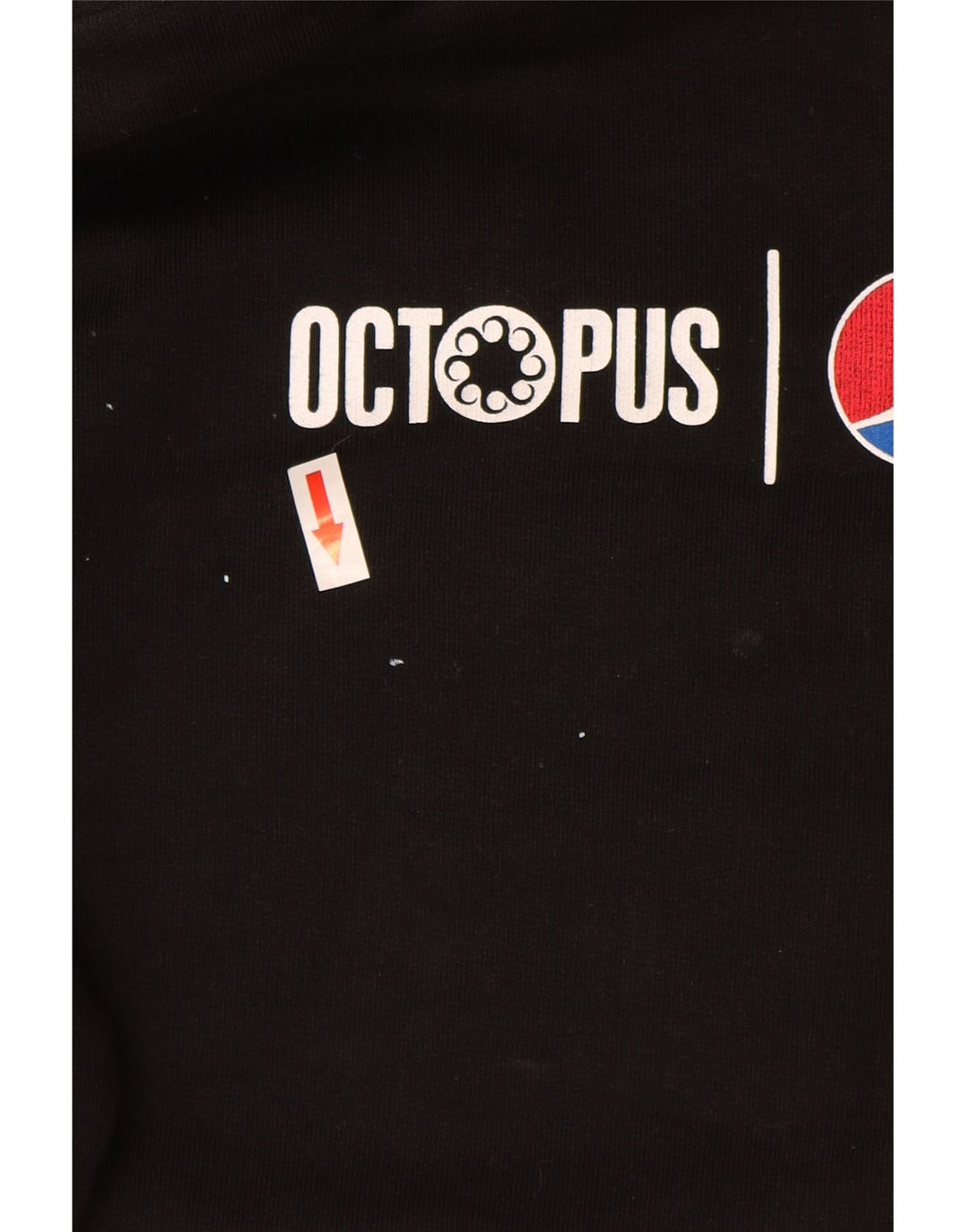 Мужской джемпер с капюшоном Octopus, черный, хлопковый, среднего размера