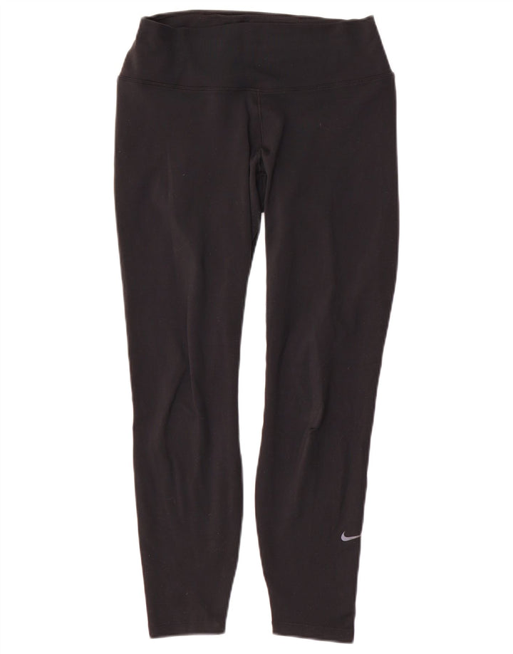 Женские леггинсы Nike Dri Fit UK 10, маленькие черные