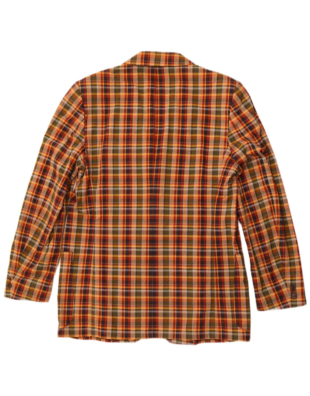 Мужской пиджак VINTAGE на 2 пуговицах IT 54 2XL, хлопок в разноцветную клетку