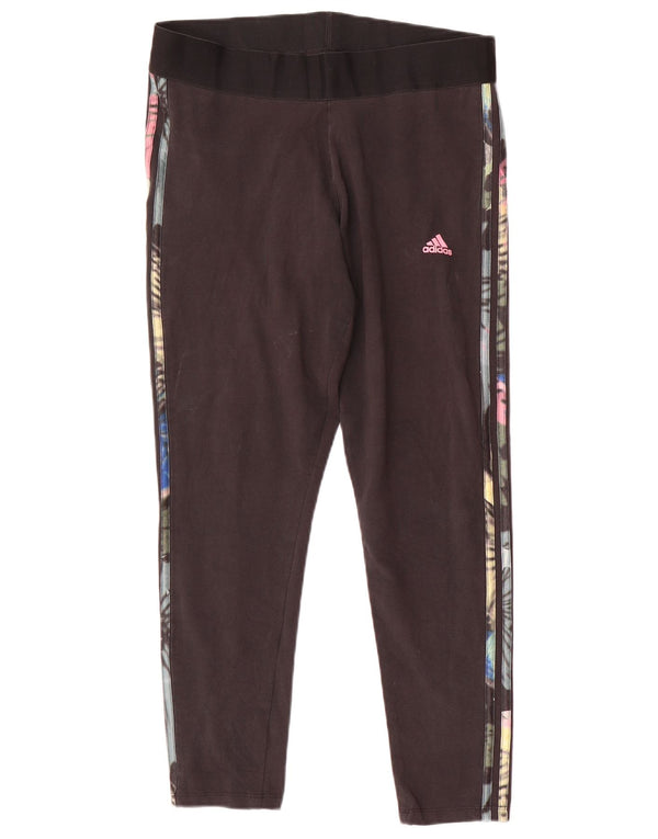 Женские леггинсы Adidas UK 16/18, большие черные хлопковые