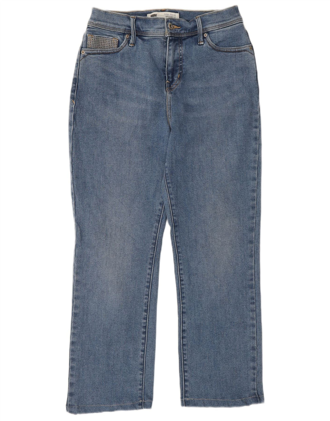 Женские прямые джинсы LEVI'S 512 США 4 маленькие W27 L25 синие