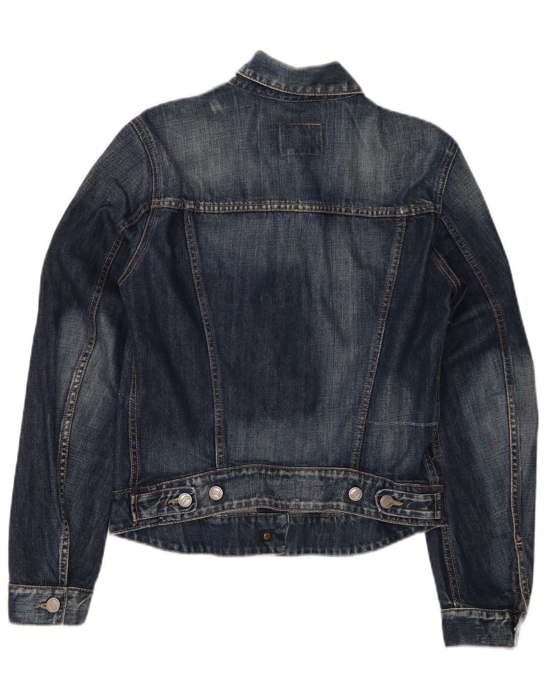 Женская джинсовая куртка Gas UK 12, средний темно-синий хлопок