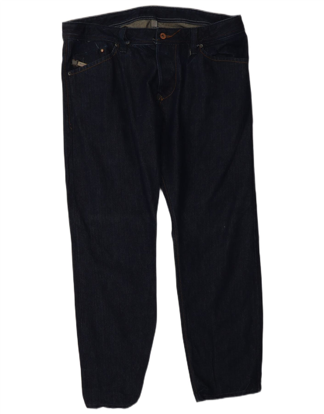 Мужские прямые джинсы DIESEL W34 L28 темно-синие, хлопок