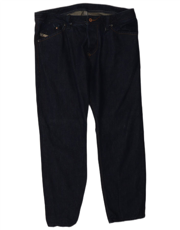 Мужские прямые джинсы DIESEL W34 L28 темно-синие, хлопок