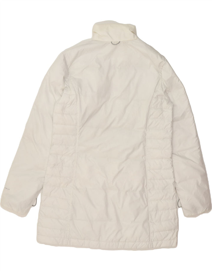COLUMBIA Womens Omni-Heat Padded Coat UK 16 Large White Polyester Vintage Columbia and Second-Hand Columbia from Messina Hembry 