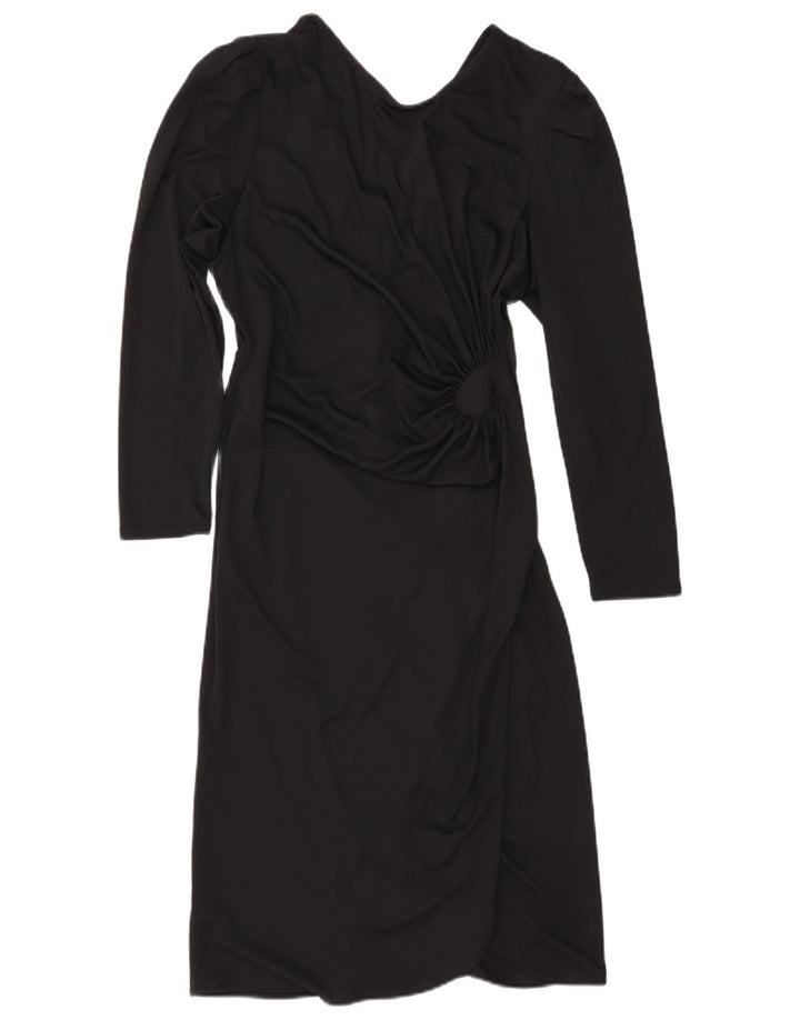 Винтажное женское платье-футляр IT 42, средний черный, полиэстер