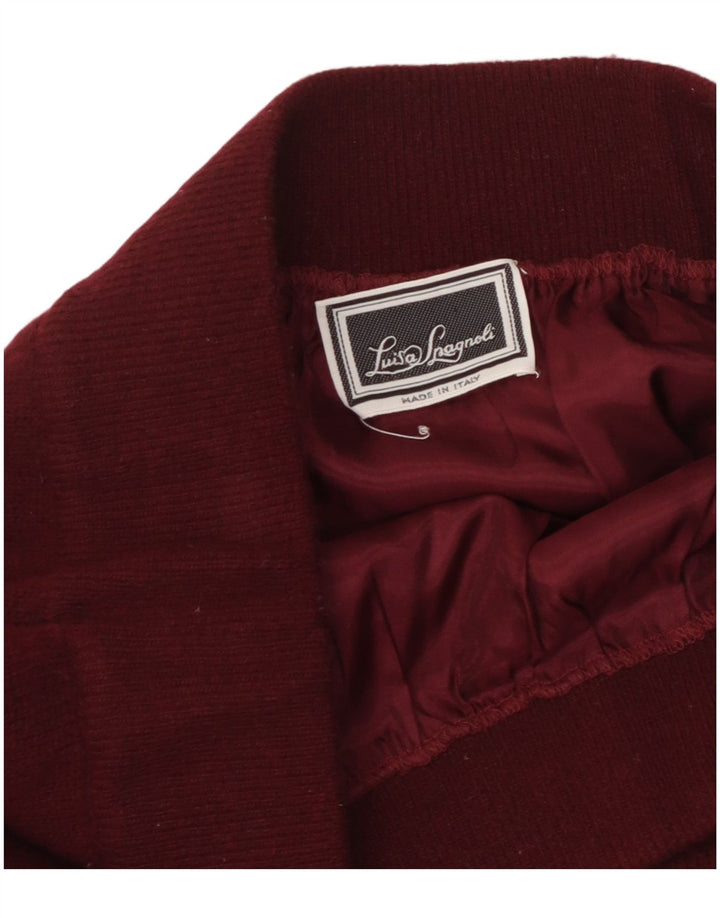 LUISA SPAGNOLI Женская трикотажная юбка-карандаш W36 XL Темно-бордовая