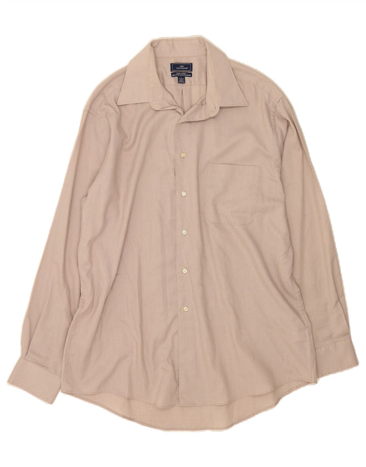 DOCKERS Mens Shirt Size 16 16 1/2 Large Beige Cotton Vintage Dockers and Second-Hand Dockers from Messina Hembry 