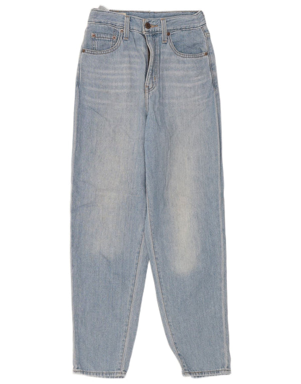 Женские зауженные джинсы Levi's с высокой талией W25 L27, синий хлопок