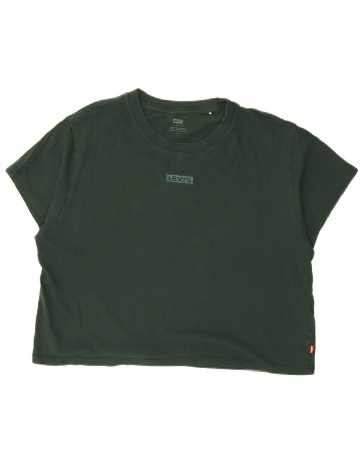 Женская укороченная футболка Levi's Top UK 14 Medium Green