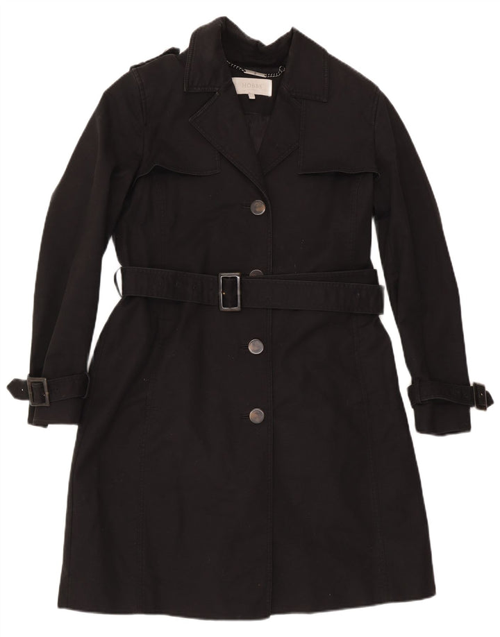 Женский тренч Hobbs UK 12, средний черный, хлопок