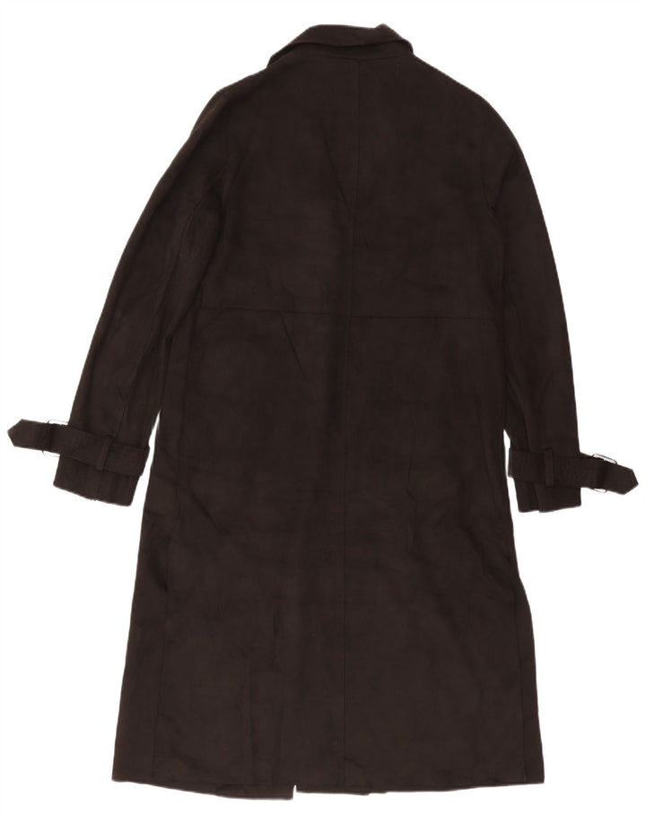 Женское базовое пальто Zara UK 12, средний черный полиэстер