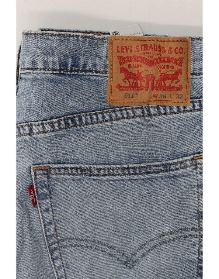 Мужские джинсы LEVI'S 511 Slim W36 L27 Синие, хлопок