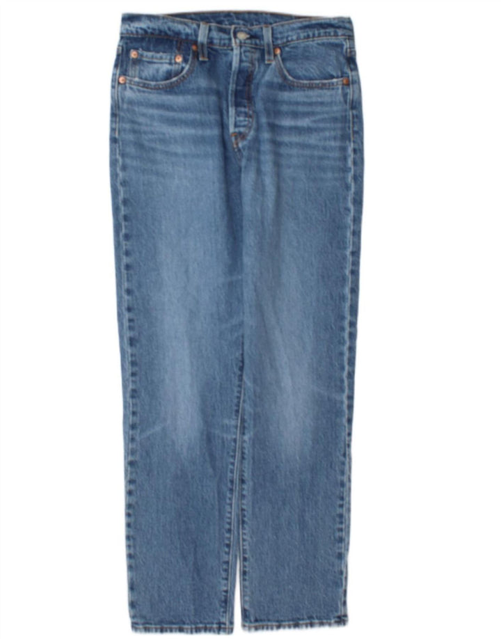 Мужские прямые джинсы Levi's 501 W28 L30 синие, хлопок