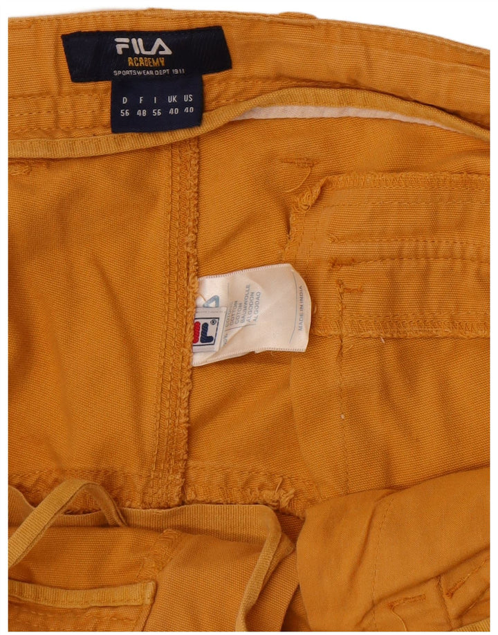 Мужские шорты-карго Fila W40 XL, желтые, хлопок