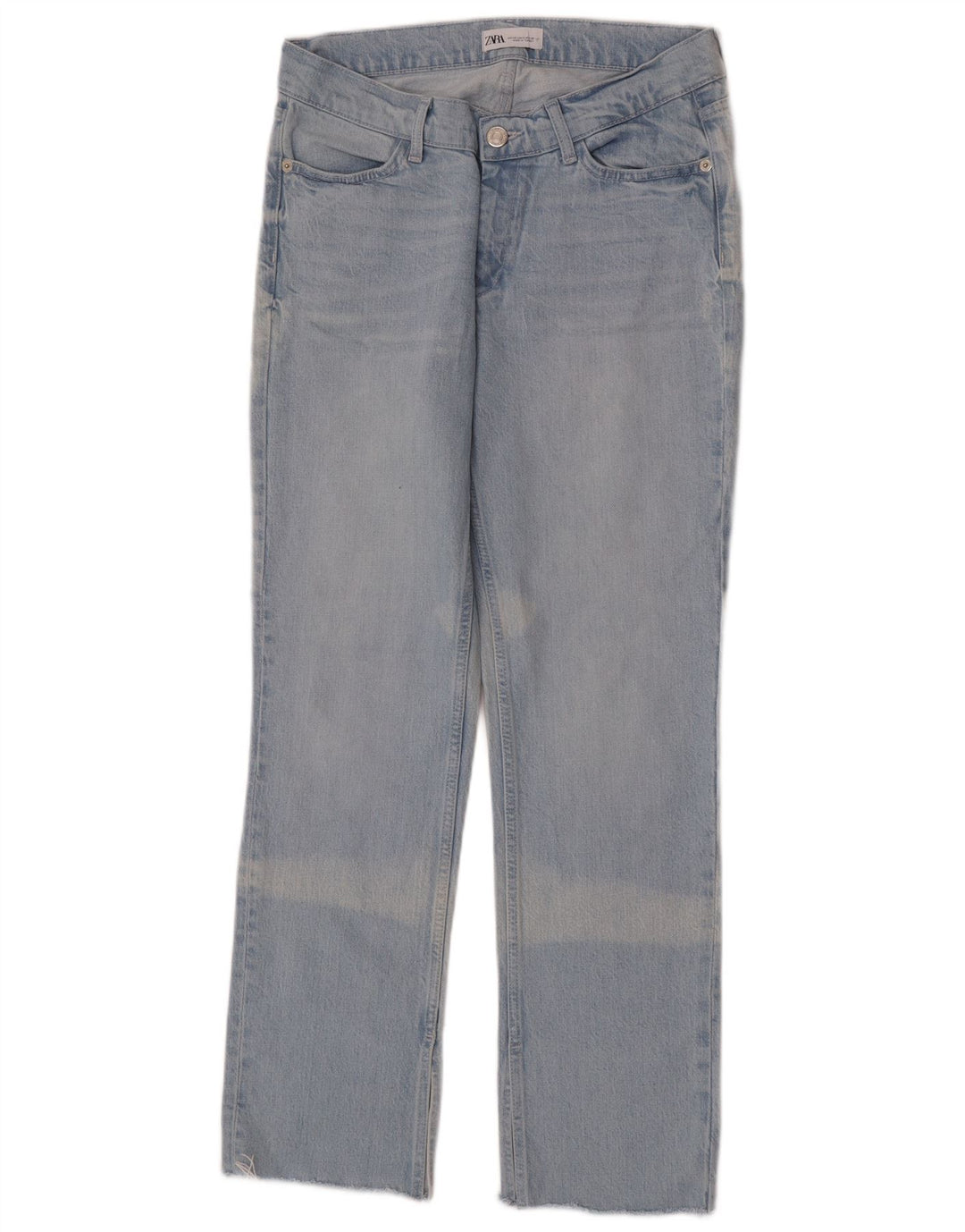 Женские прямые джинсы Zara EU 40 Medium W30 L30, синие, хлопок