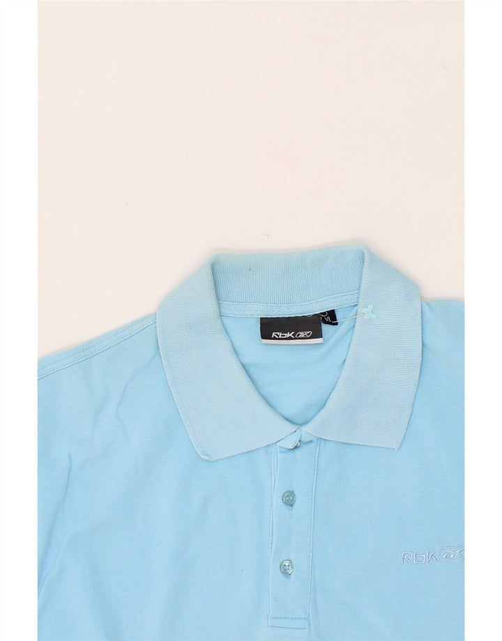REEBOK Mens Polo Shirt XL Blue Cotton Vintage Reebok and Second-Hand Reebok from Messina Hembry 