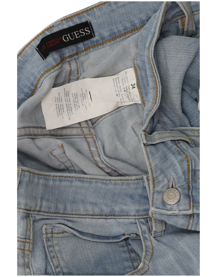 Мужские прямые джинсы Guess W34 L34 синие, хлопок