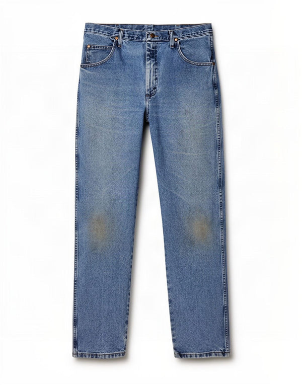 Мужские прямые джинсы Wrangler W36 L34 синие, хлопок