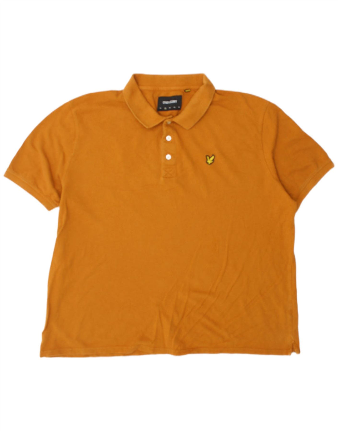 Мужская рубашка-поло Lyle & Scott 2XL оранжевая, хлопок