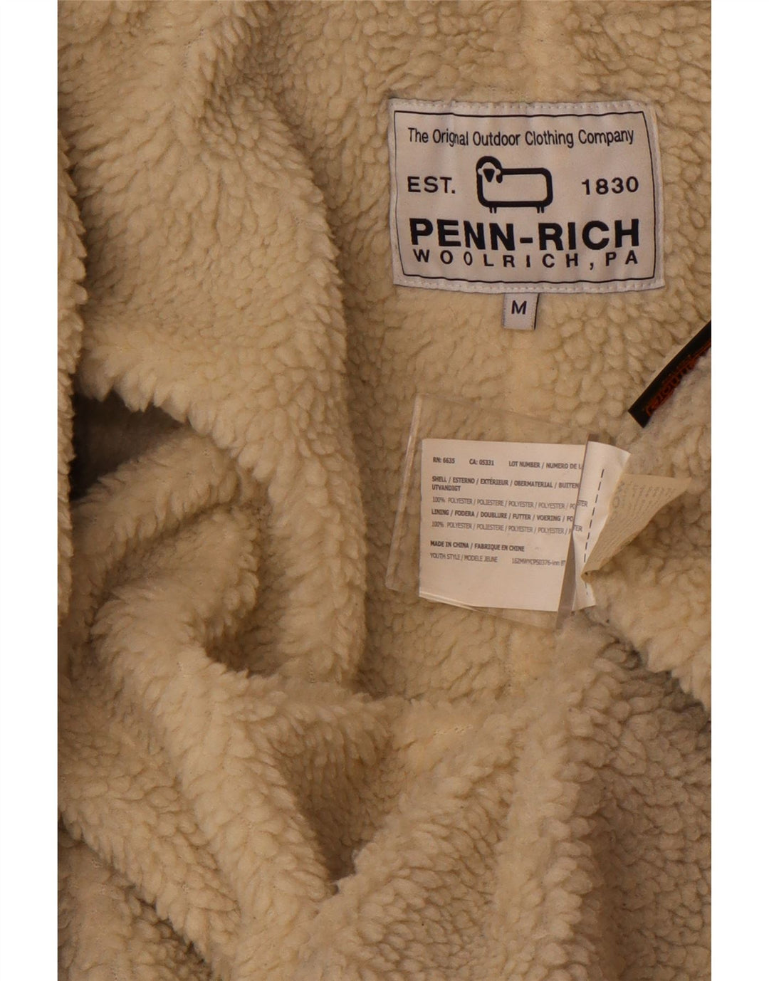 Женская парка WOOLRICH с капюшоном UK 14, средний коричневый полиэстер