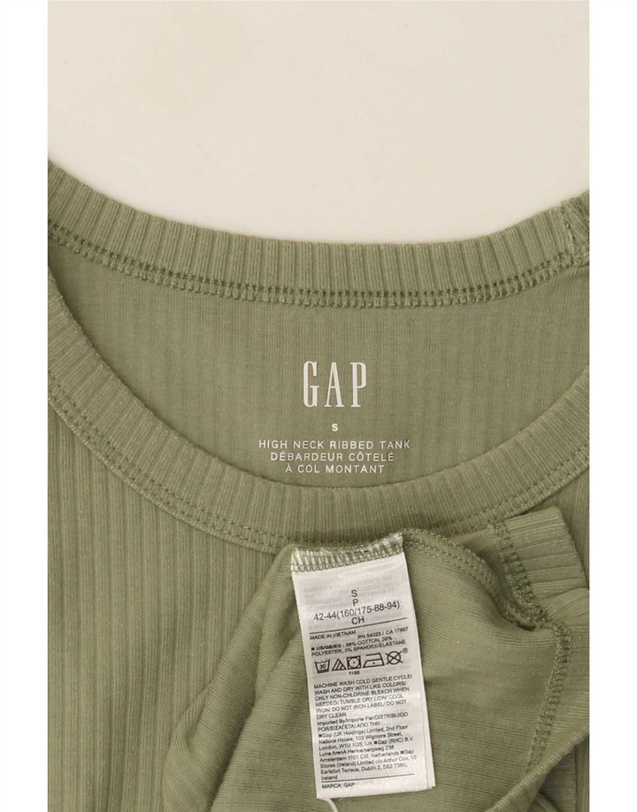 Женский жилет Gap Top UK 8, маленький цвет хаки, хлопок