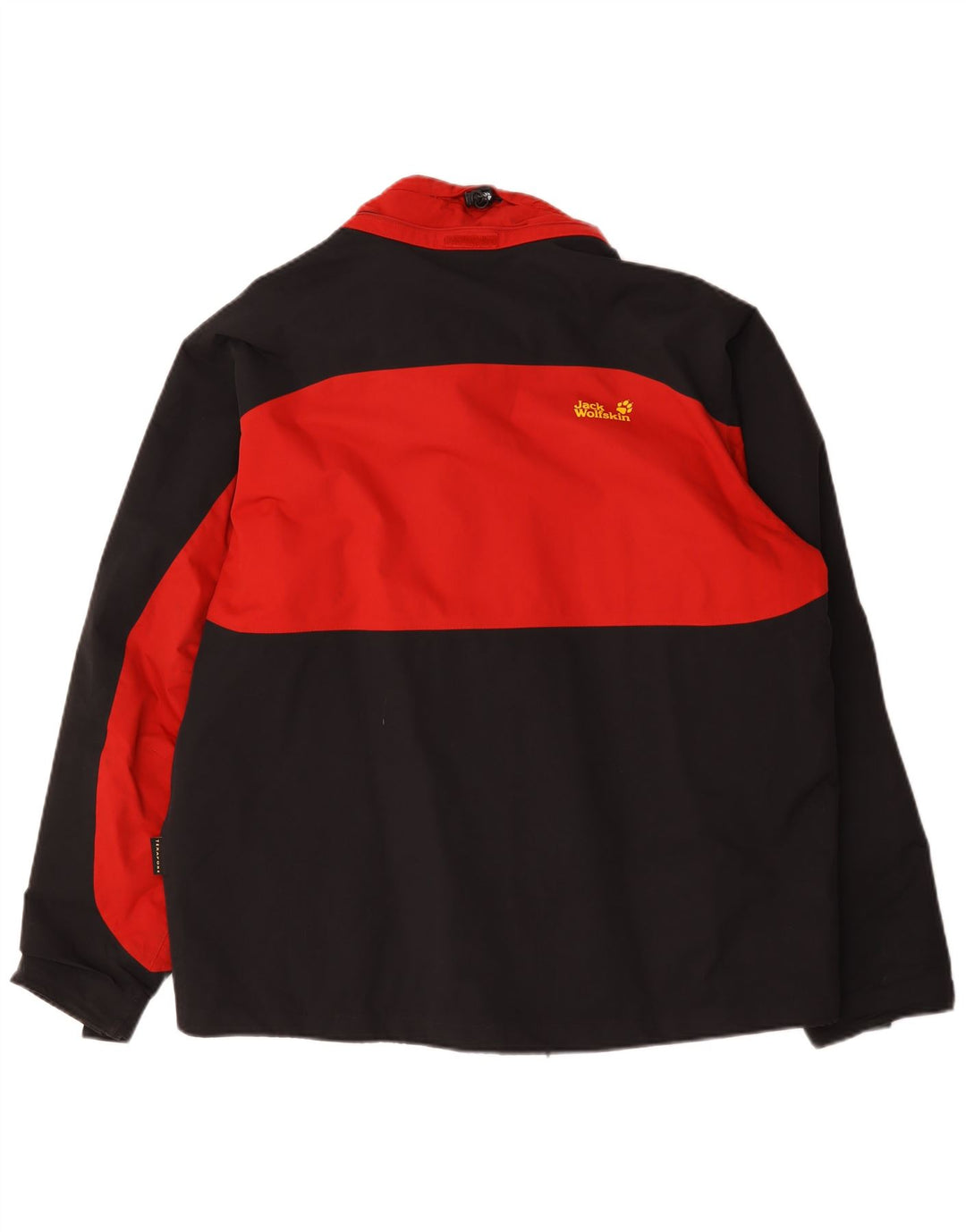 Мужская ветровка Jack Wolfskin UK 44 XL, красный полиамид с цветными блоками