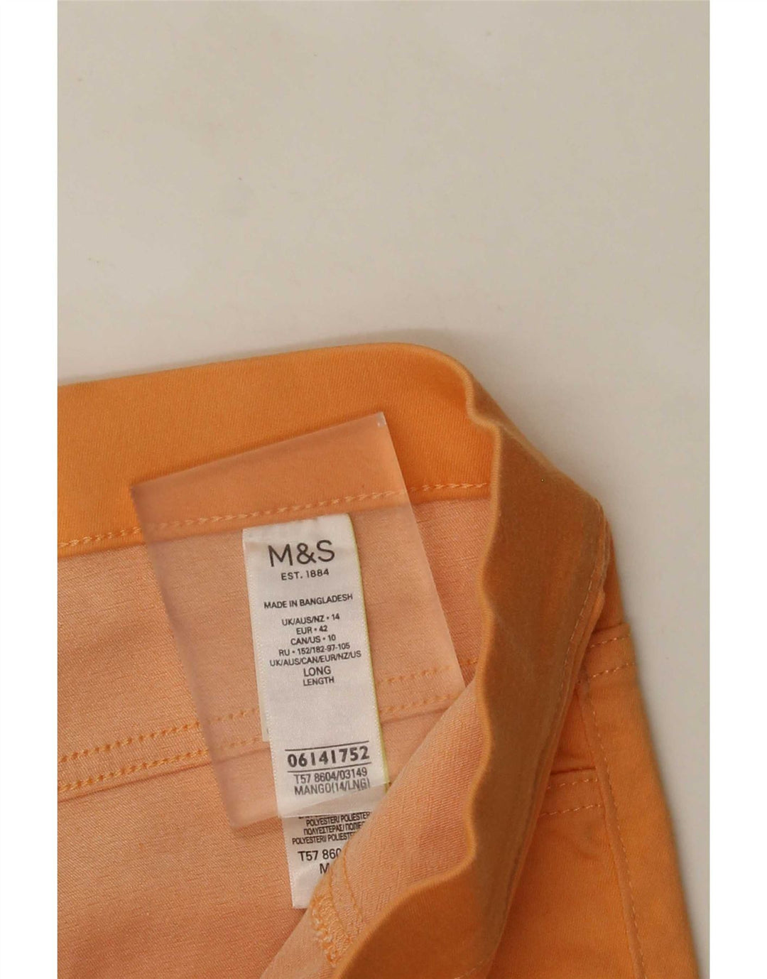 Женские леггинсы Marks & Spencer UK 14, большие желтые хлопковые