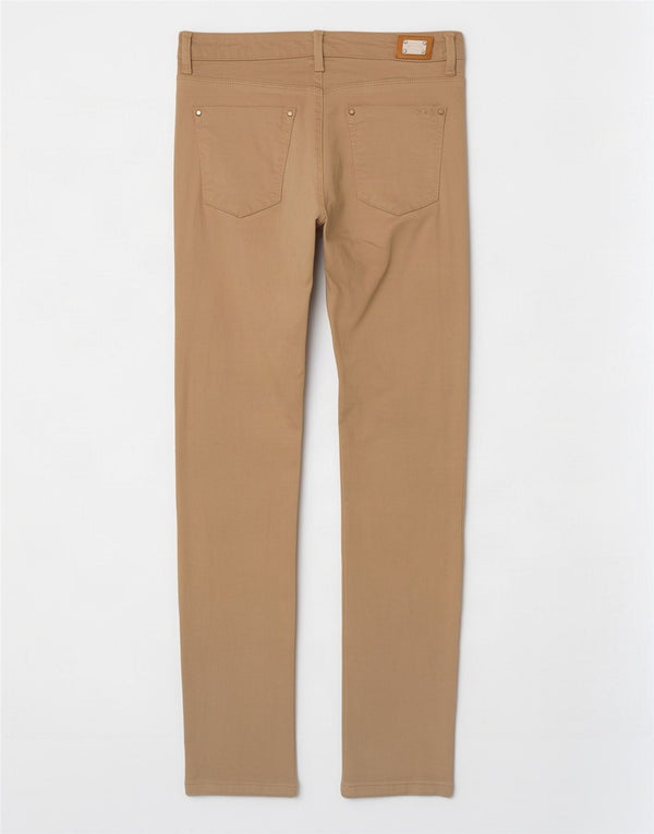 Женские повседневные брюки скинни Zara EU 38, маленькие W28 L30, бежевые