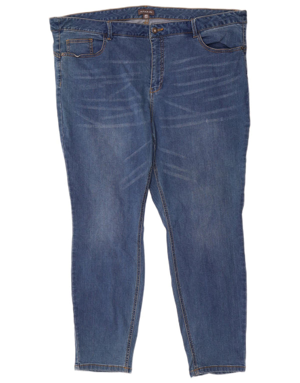 Женские джинсы скинни Marks & Spencer Autograph UK 22 3XL W44 L28 Синие хлопковые