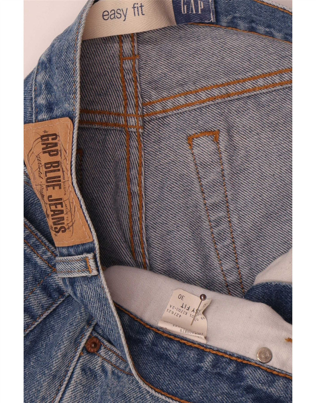 Мужские прямые джинсы Gap Easy Fit W30 L30, синие, хлопок