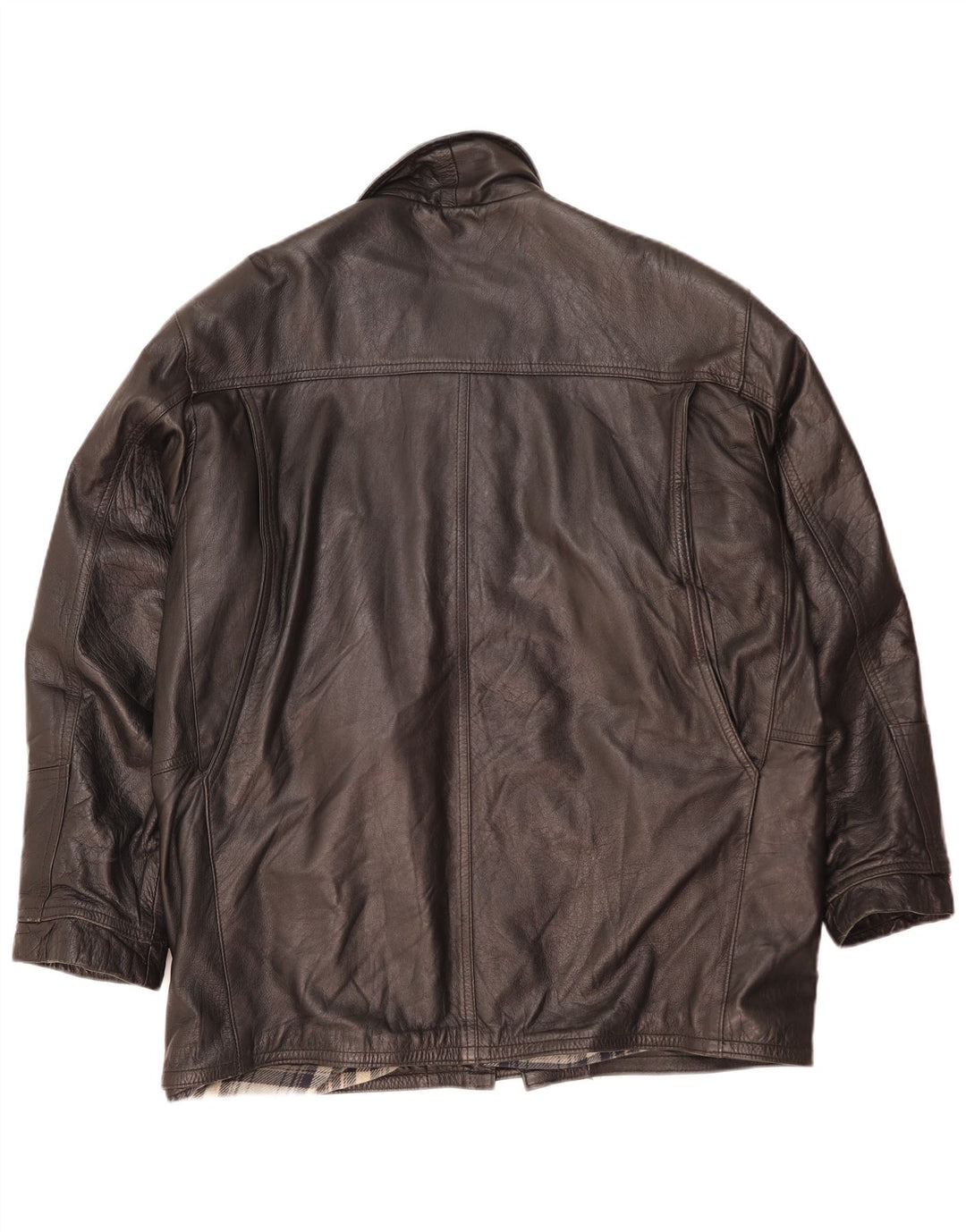 Мужская кожаная куртка Gianfranco Ferre UK 42 XL черная кожа