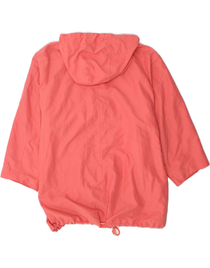 SISLEY Womens Oversized Hooded Overcoat UK 10 Small Pink Polyester Vintage Sisley and Second-Hand Sisley from Messina Hembry 