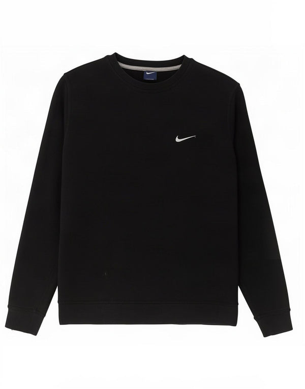 Мужской свитшот Nike, большой черный хлопковый джемпер