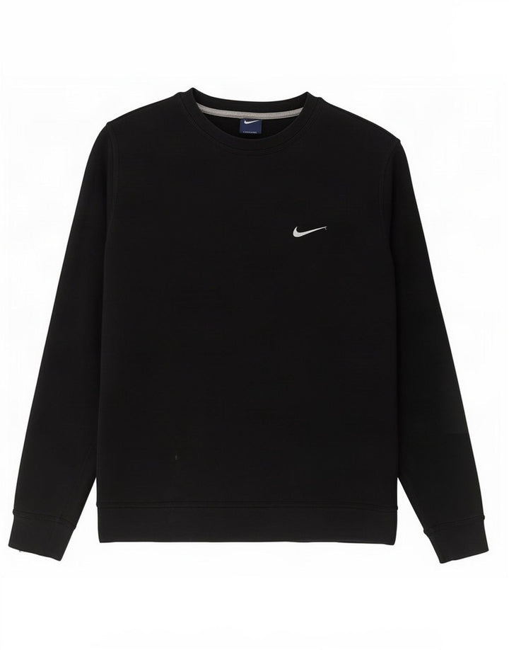 Мужской свитшот Nike, большой черный хлопковый джемпер